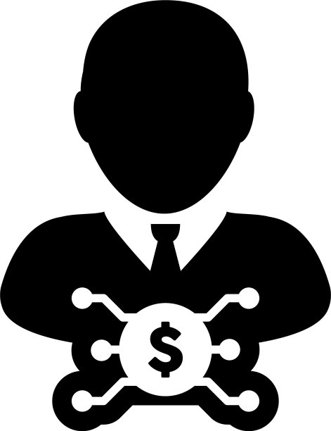 投资图标数字美元货币与男性图片下载