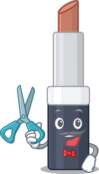 棕色口红为卡通人物设计图片下载