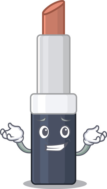 一张可爱的照片，微笑的棕色口红图片下载