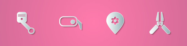 设置剪纸发动机活塞汽车后视镜图片下载