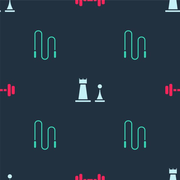 设置哑铃象棋和跳绳无缝图片下载