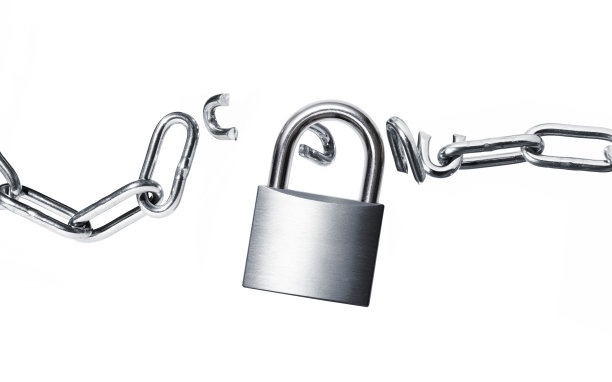 带挂锁的断链图片下载