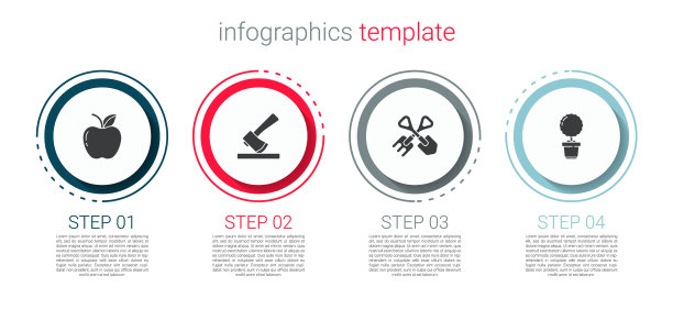 置苹果，木斧，铲子，耙子和花图片下载