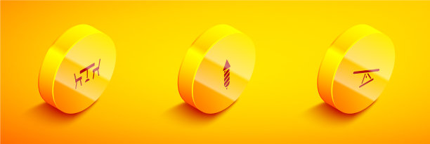 设置等距野餐桌和椅子烟花图片下载