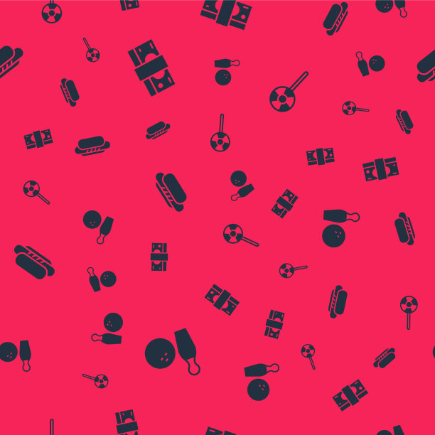 设置保龄球瓶和球堆纸币现金图片下载