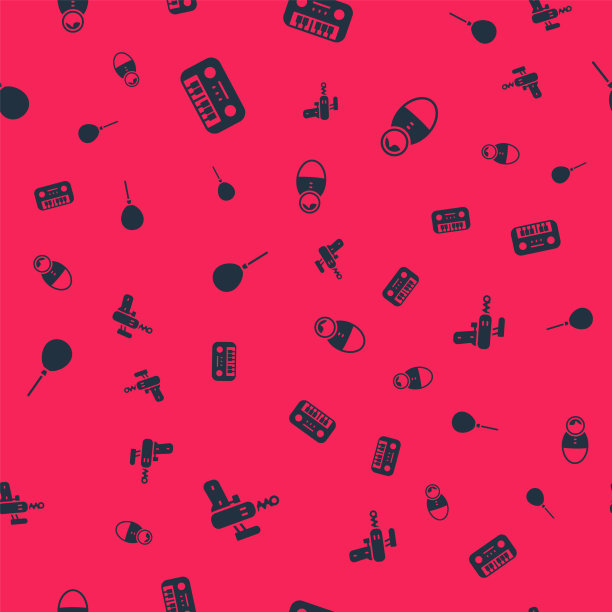 设置射线枪玩具钢琴气球与丝带和图片下载