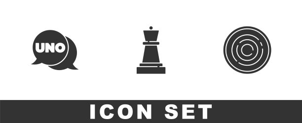 设置uno卡游戏象棋和跳棋芯片图标图片下载