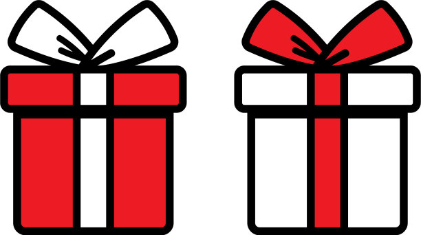 生日或圣诞节的礼物盒图片下载