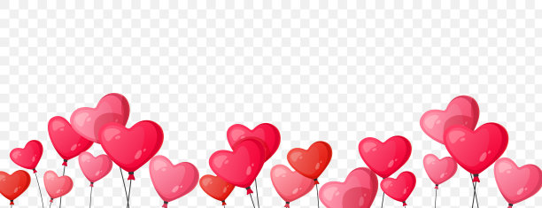 心形气球框架部分。图片下载