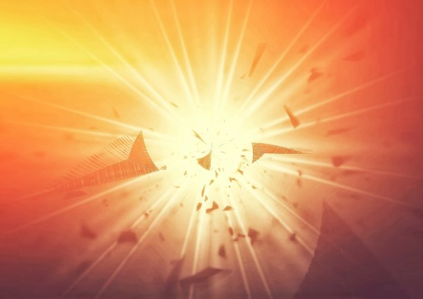 抽象射线和散射粒子图片下载