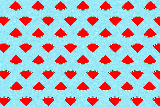 夏季概念：大量西瓜排列图片下载