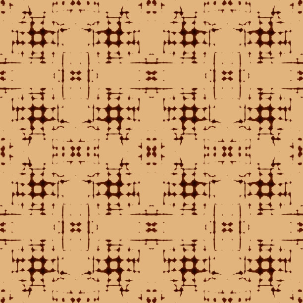 在黄色背景上的红棕色装饰图片下载