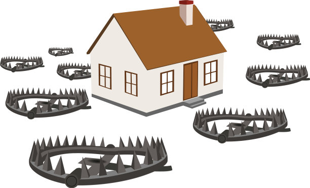 房子周围的陷阱图片下载