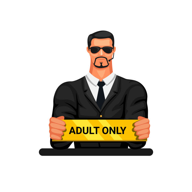 穿着西装的人拿着成人只能签名的保镖图片下载