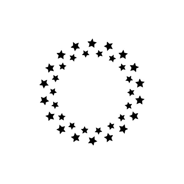 黑色的圆标签，上面画着破旧的星星。白色背景上的最佳、奖项、获奖者花环。图片下载