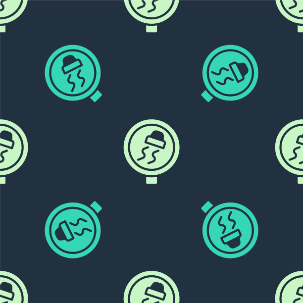 绿色米色滑路交通警告图标图片下载