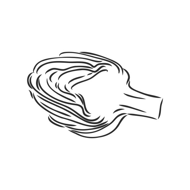 设置雕刻绿色蔬菜洋蓟图片下载