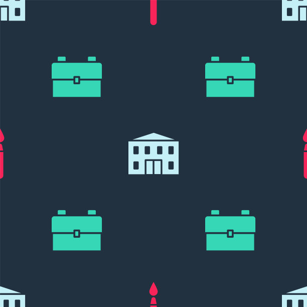 设置油漆刷学校建筑和背包上图片下载