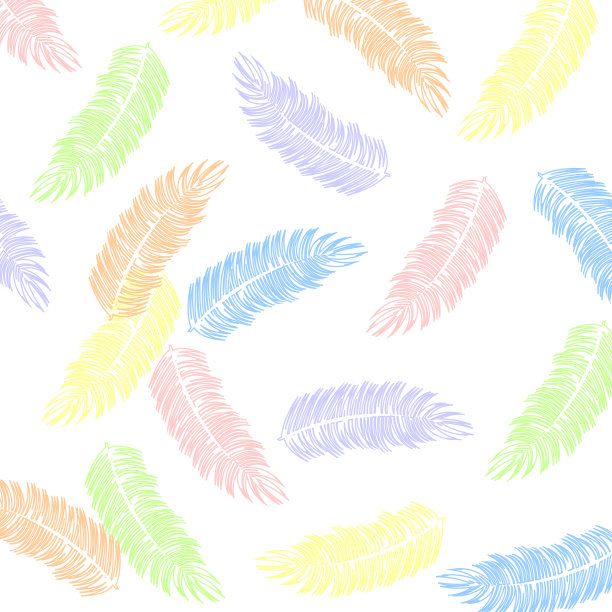 色彩鲜艳的羽毛图片下载