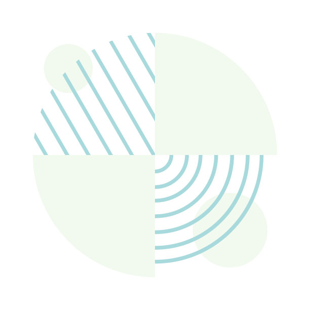 矢量孤立抽象插图上的白色背景。几何形状和形式的设计元素。有斜条纹底座的圆。图片下载