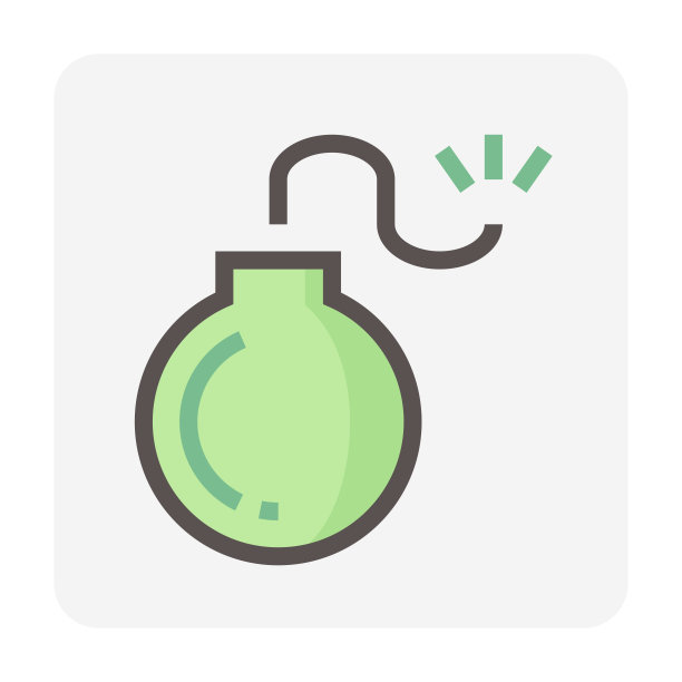 炸弹矢量图标。48x48像素完美和可编辑的描边。图片下载