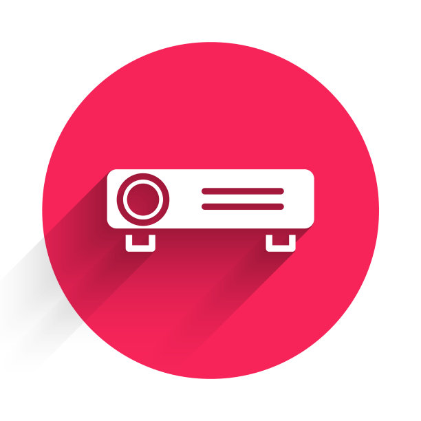 白色演示电影电影媒体放映机图片下载