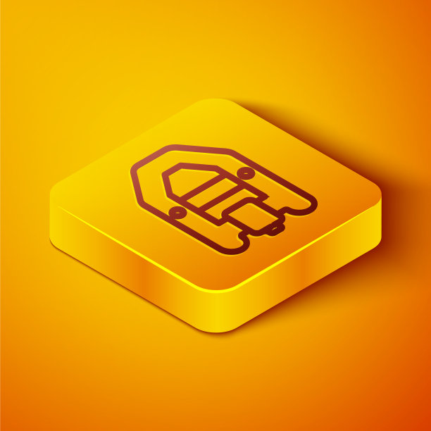 等距线漂流船图标孤立上图片下载