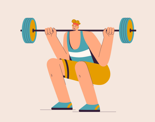 举杠铃是运动员所从事的运动图片下载