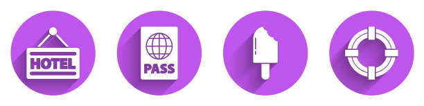 设置招牌与文字酒店护照冰淇淋图片下载