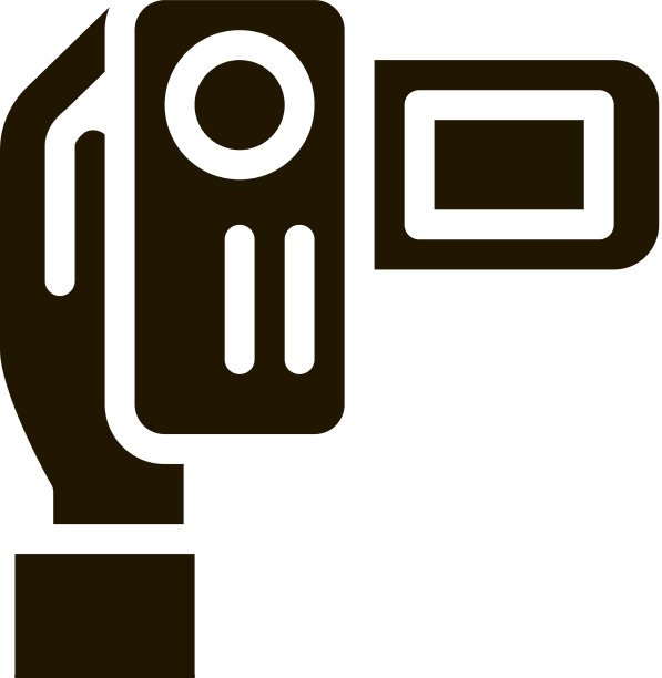 摄像机图标字形图片下载