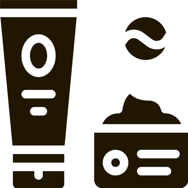 化妆品包装图标字形图片下载