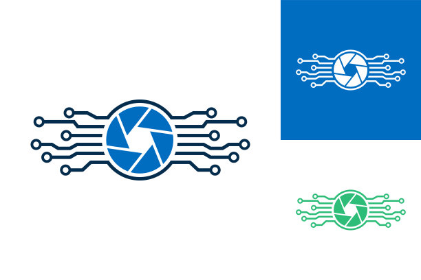相机数字标志模板设计矢量，徽章，设计概念，创意符号，图标图片下载
