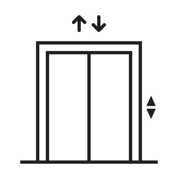 电梯电梯图标矢量平面设计，标志，网站，社交媒体，手机应用程序，ui插图图片下载