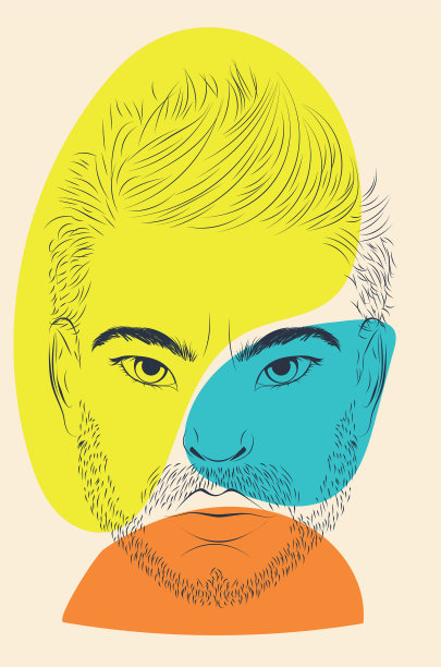 线条艺术家的形状图片下载