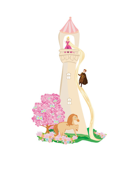 公主在塔里等王子图片下载