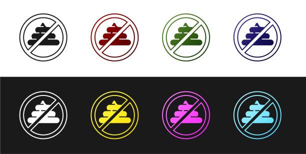 设置没有孤立的黑白图标图片下载