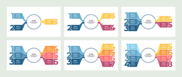 商业信息图组织结构图与3 4图片下载