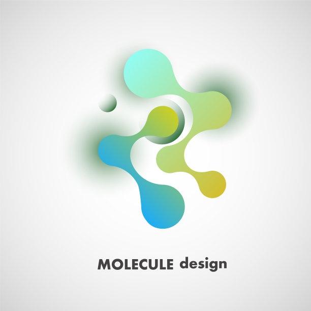 圆和抽象形状连接元素图片下载