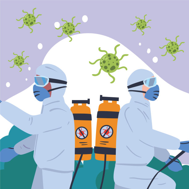 男人消毒冠状病毒图片下载