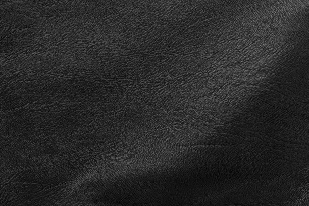 黑色皮革纹理背景与无缝图案。图片下载