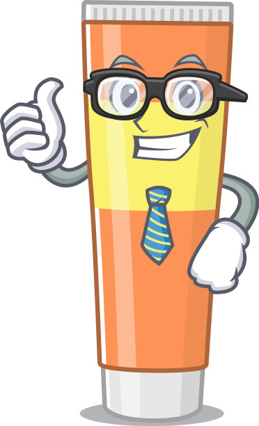 戴眼镜打领带的牙膏商人图片下载