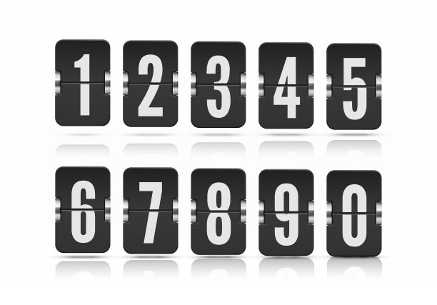 模板与翻转记分牌号码和图片下载