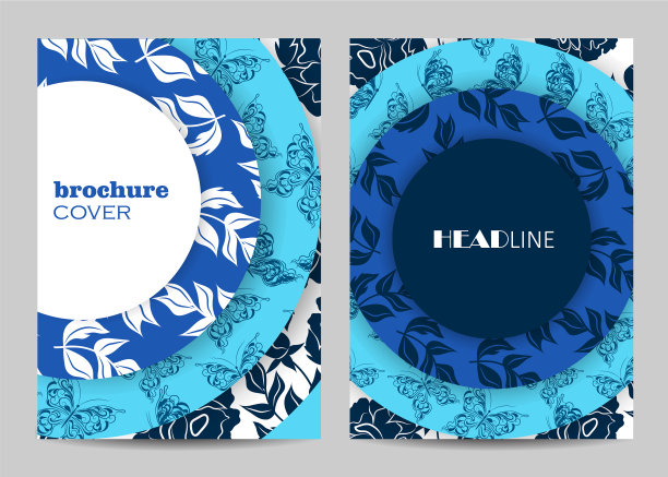 a4纸小册子封面的现代模板图片下载