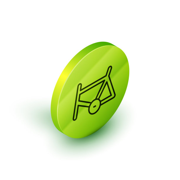 等距线自行车框架图标孤立上图片下载