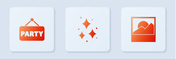 放烟花招牌派对和照片白色图片下载