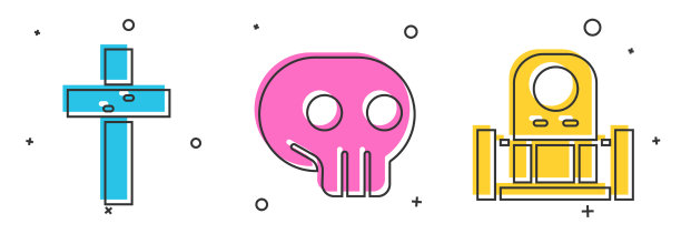 立基督十字架骷髅和坟墓图片下载