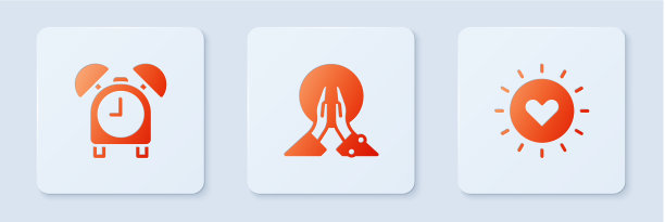 设置冥想闹钟和太阳白方图片下载