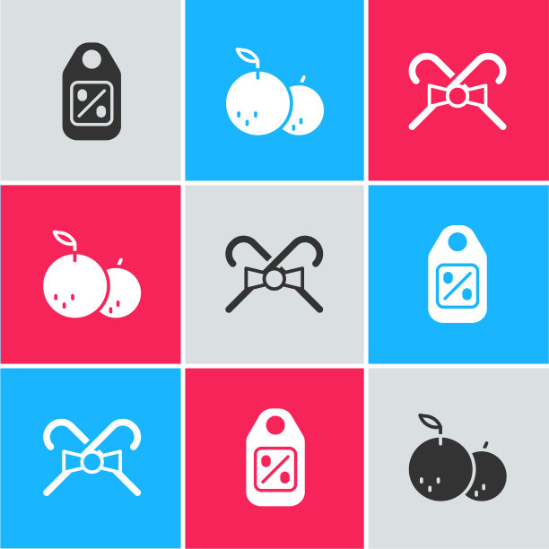 设定价格标签与销售橘子和圣诞节图片下载