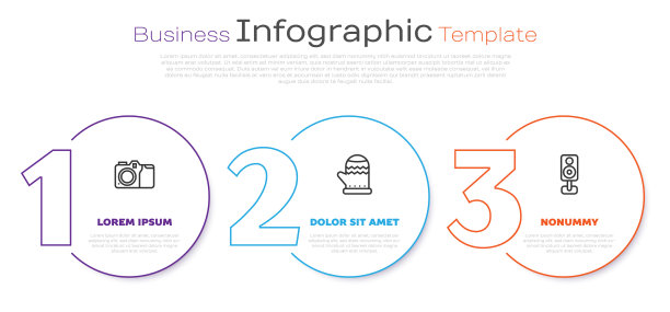 设线摄影相机圣诞手套和立体声图片下载