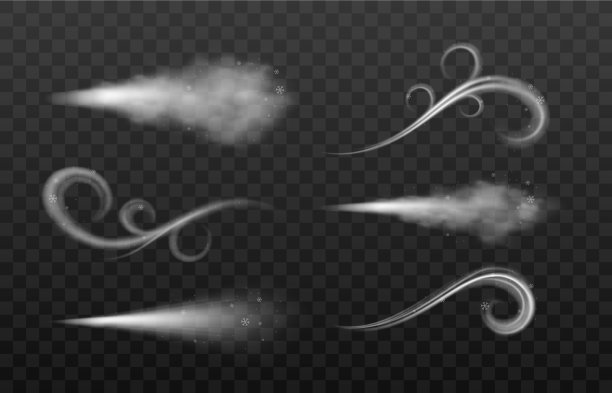 冬天的风把雪和空气吹成漩涡图片下载